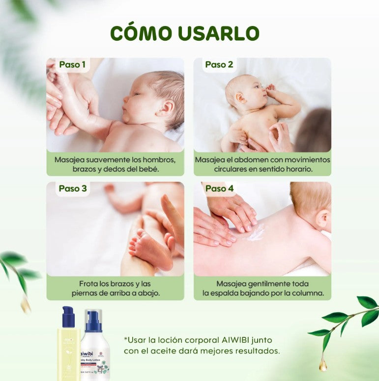 Aceite de Bebé para Masajes Relajantes (200 ml)
