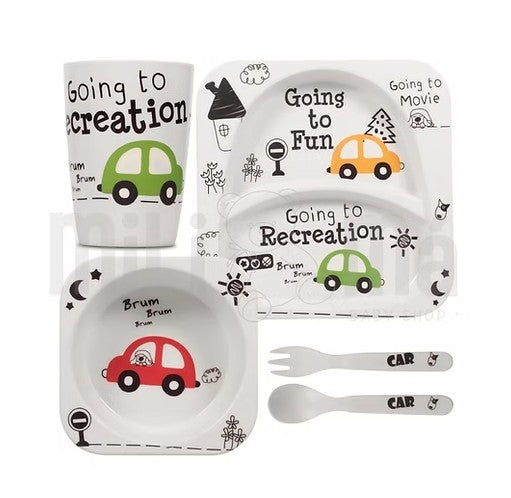 Set de vajilla infantil de Bamboo (5 piezas)
