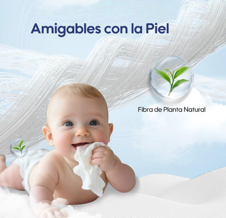 Pack 3 paquetes de Toallitas Húmedas para bebés 99,91% de agua (240 unidades)