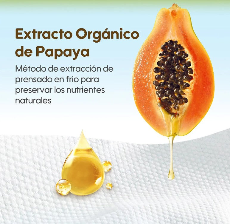Pack 3 paquetes de Toallitas Húmedas para bebés de Papaya con agua de Manantial (252 unidades)